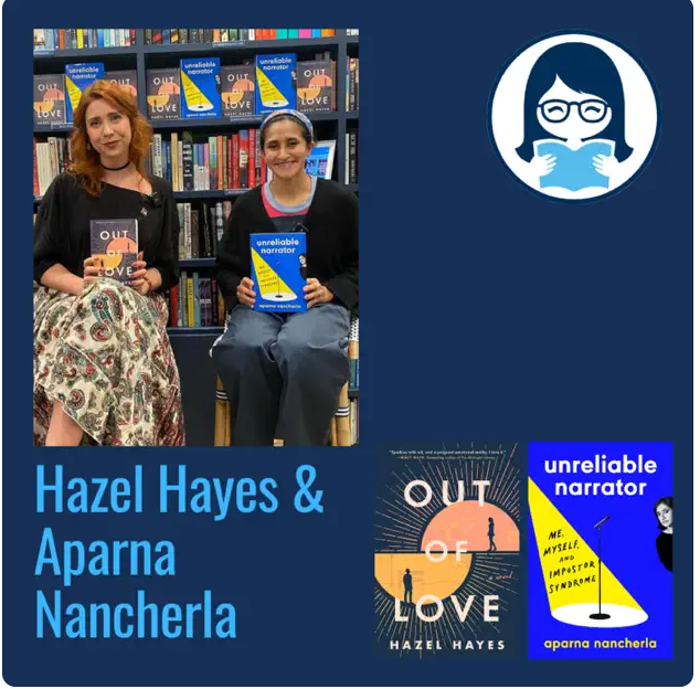 Hazel Hayes with Aparna Nancherla at Zibby's Bookshop